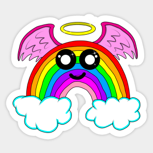 Happy little rainbow Sticker